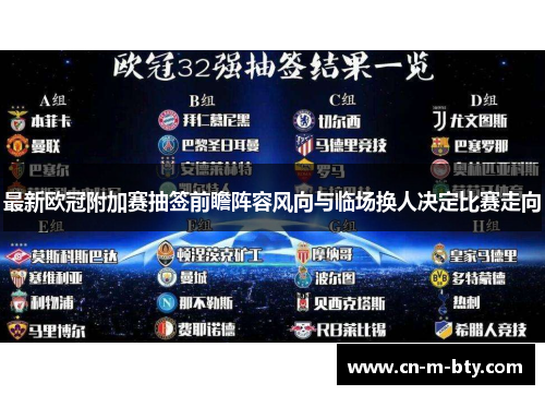最新欧冠附加赛抽签前瞻阵容风向与临场换人决定比赛走向 最新欧冠附加赛抽签前瞻阵容风向与临场换人决定比赛走向